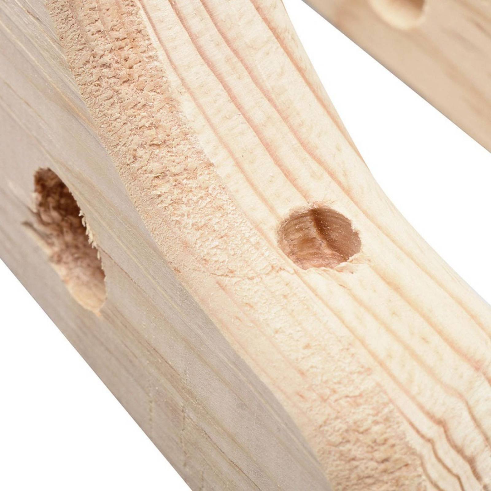 Ménsula Doble Para Cortineros Madera 19.9 X 13.1 Cm 2 Piezas 