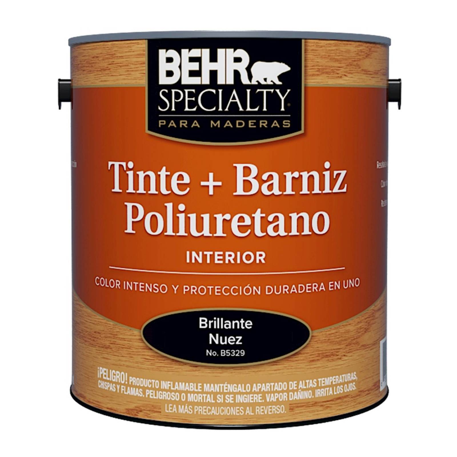 Tinte y barniz de poliuretano 946 ml café nuez bri 