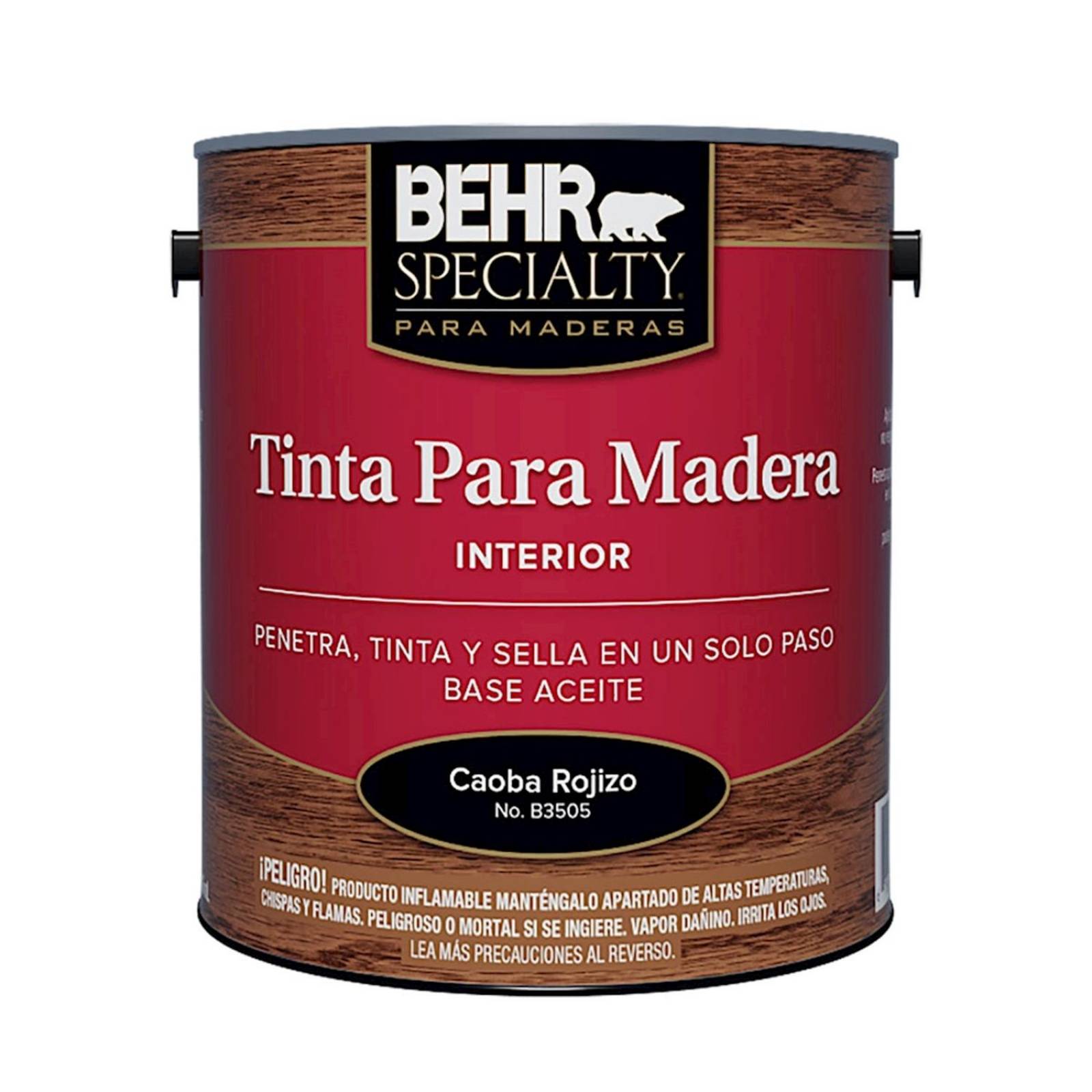Tinta para madera de 946 ml caoba rojizo