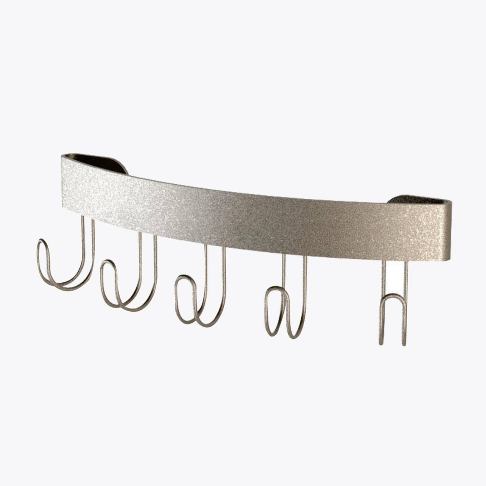 Porta llaves decorativo 5 ganchos plata 