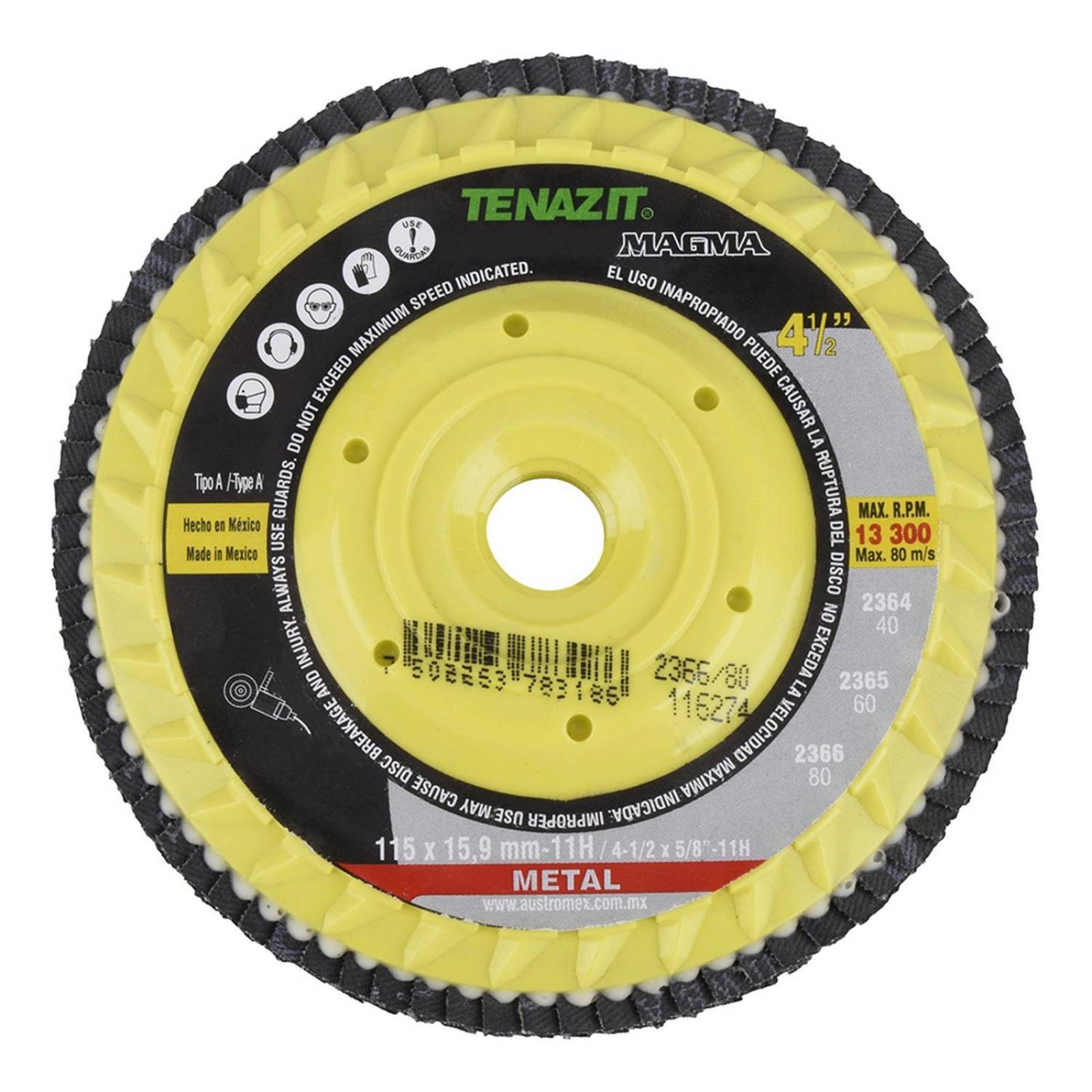 Disco laminado de 4 1/2 pulgadas 