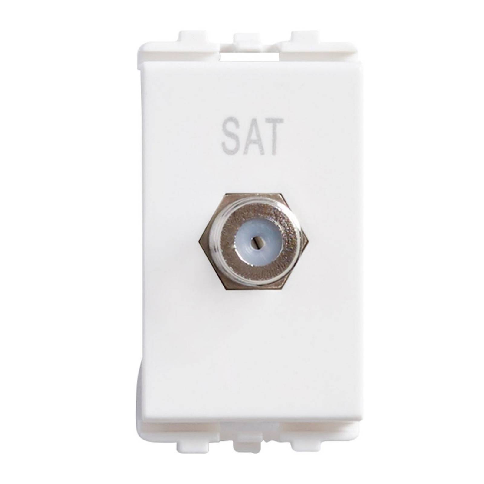 Toma para antena tv coaxial blanco estévez 