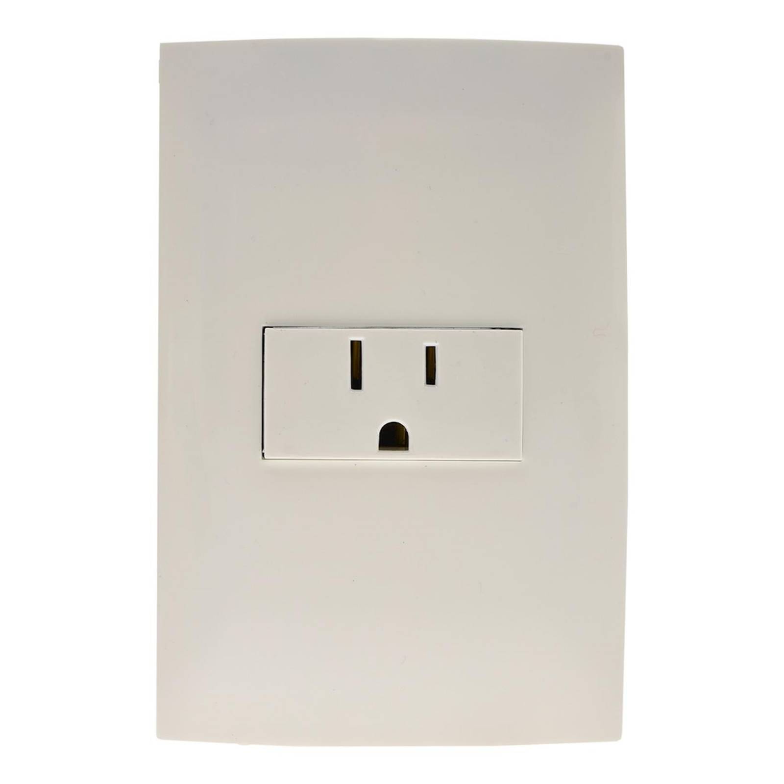 Placa con 1 contacto polarizado blanco leviton cien 