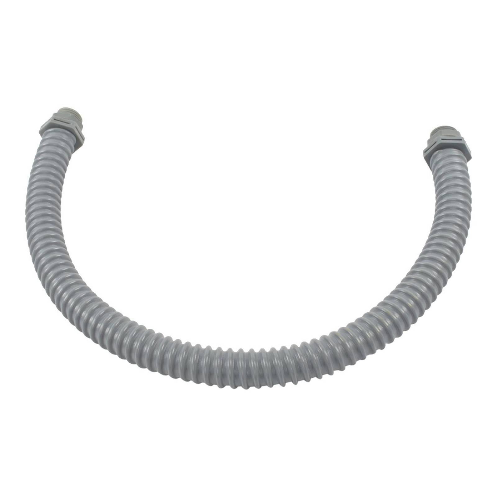 Manguera flexible macho-macho 1/2 pulgada gris oscuro 