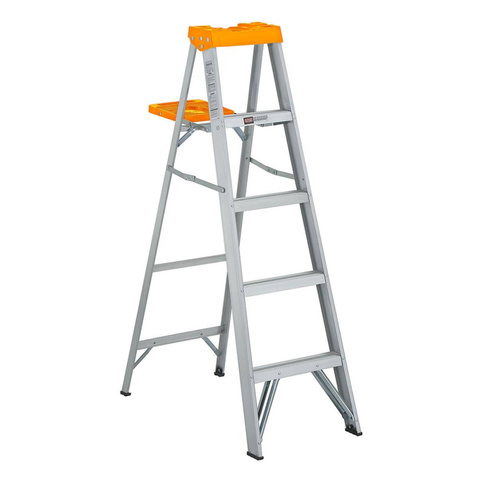 Escalera de tijera scala 5 pies naranja 