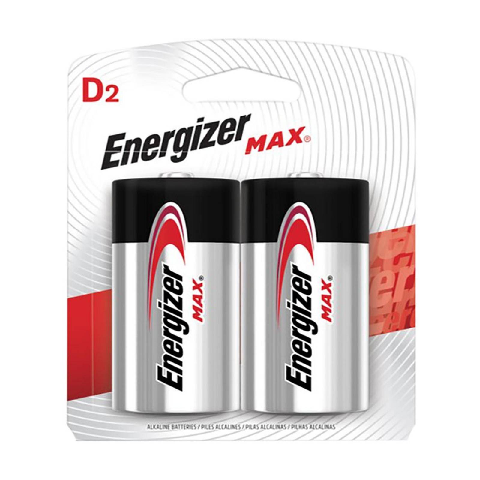 Pila d2 energizer 2 piezas 