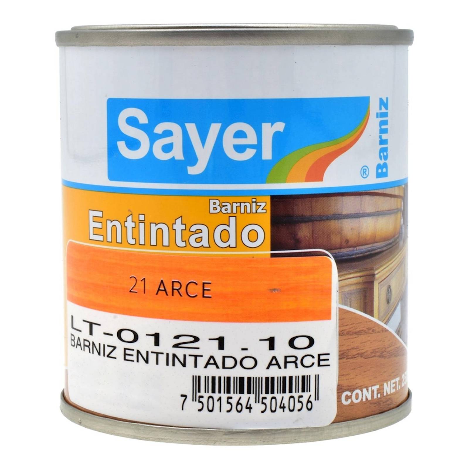 Barniz entintado para madera de 250 ml arce 