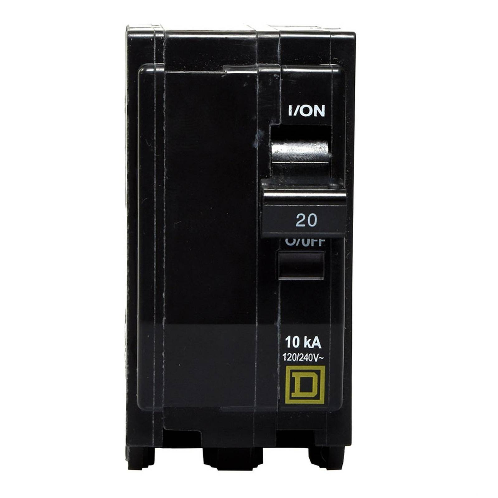 Interruptor termomagnético 2 polos 20 a enchufable square d