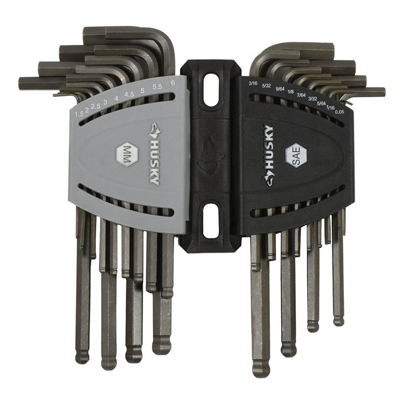 Juego de llaves hexagonales 876 gr acero husky 