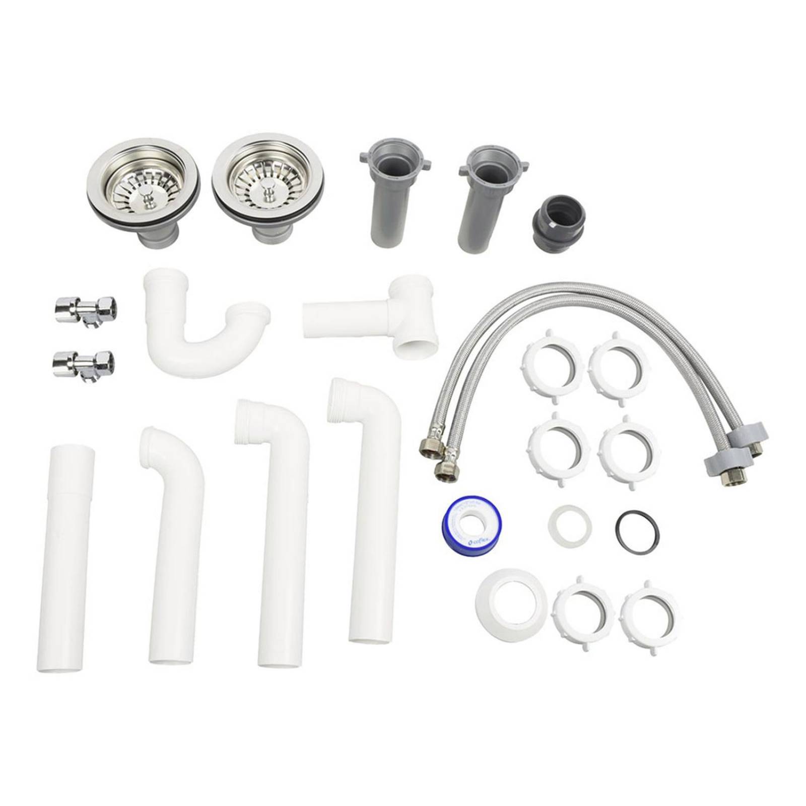 Paquete para instalación de fregadero para 2 tarja 