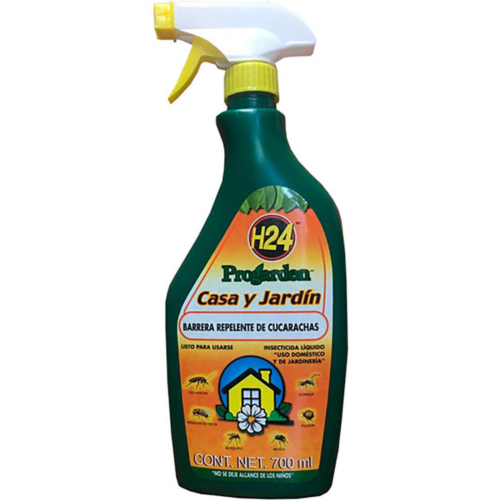 Insecticida h24 progarden casa y jardín 700 ml