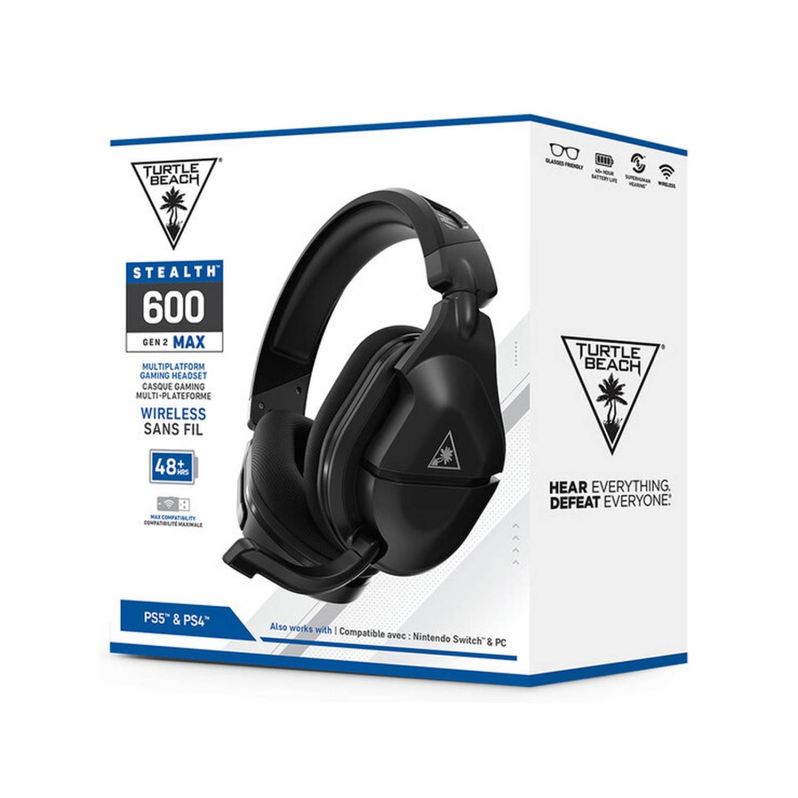 Turtle Beach Audífonos Inalámbricos Stealth 600 Gen 2 Max Negro Para PS5/PS4 Multiplataforma Compati 