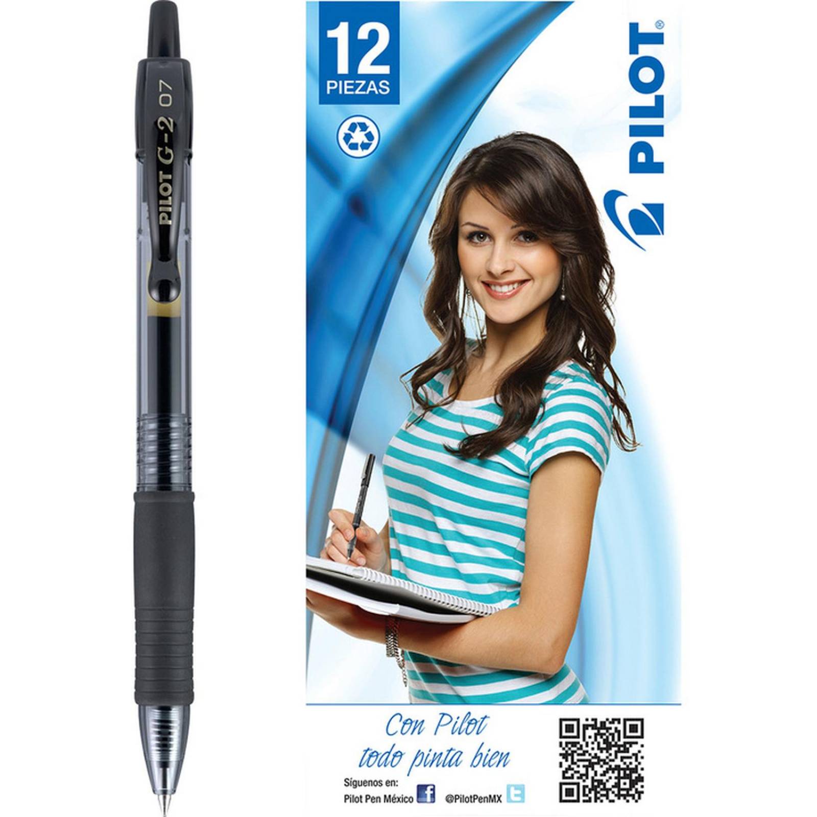 bolígrafo de gel punto fino 0.7mm 