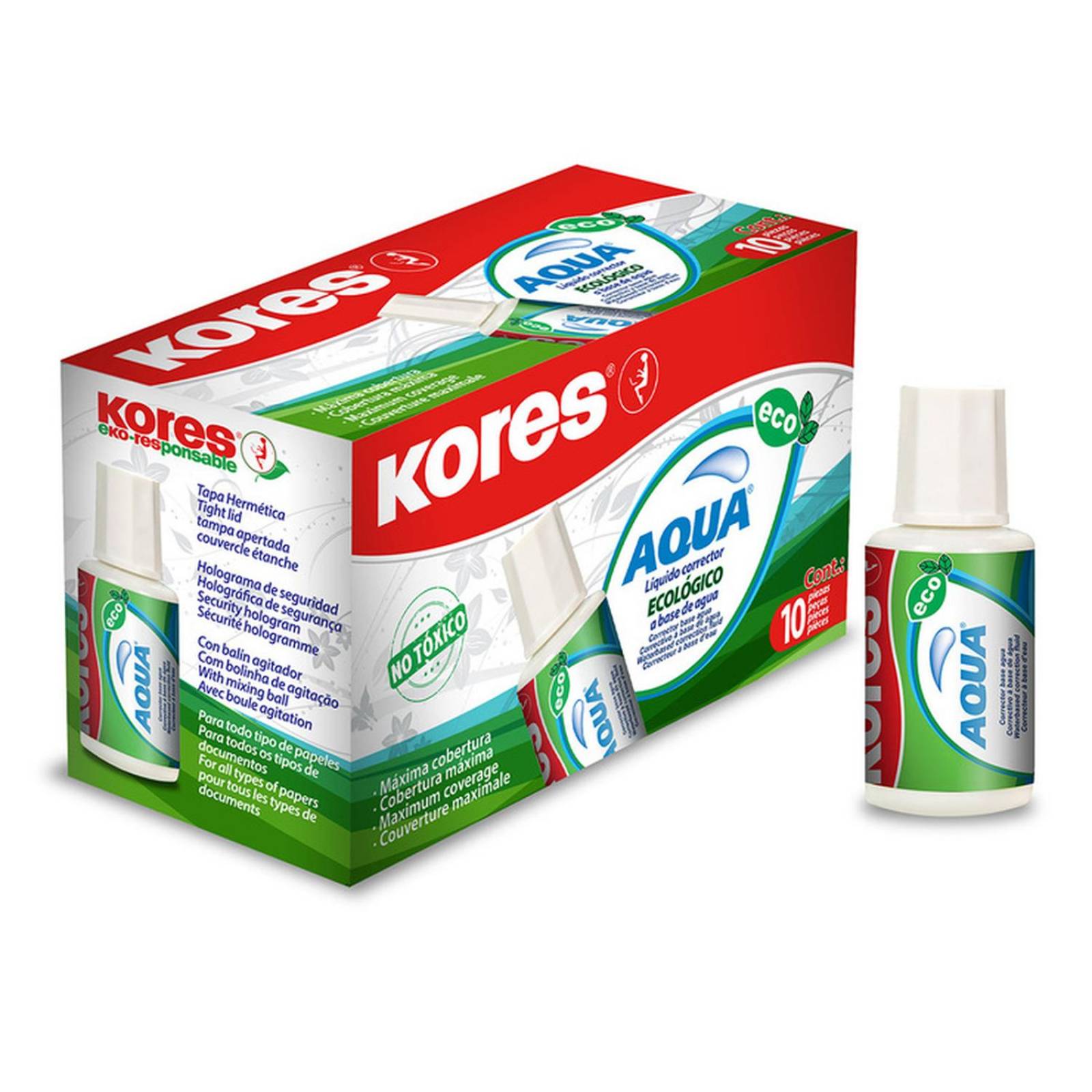 Kores corrector líquido de 20ml 