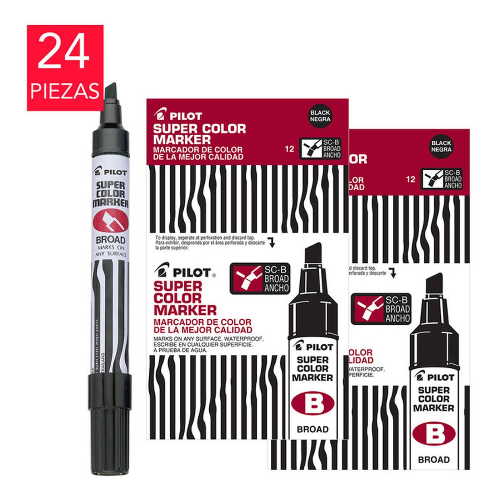 marcador permanente punta cincel rellenable 