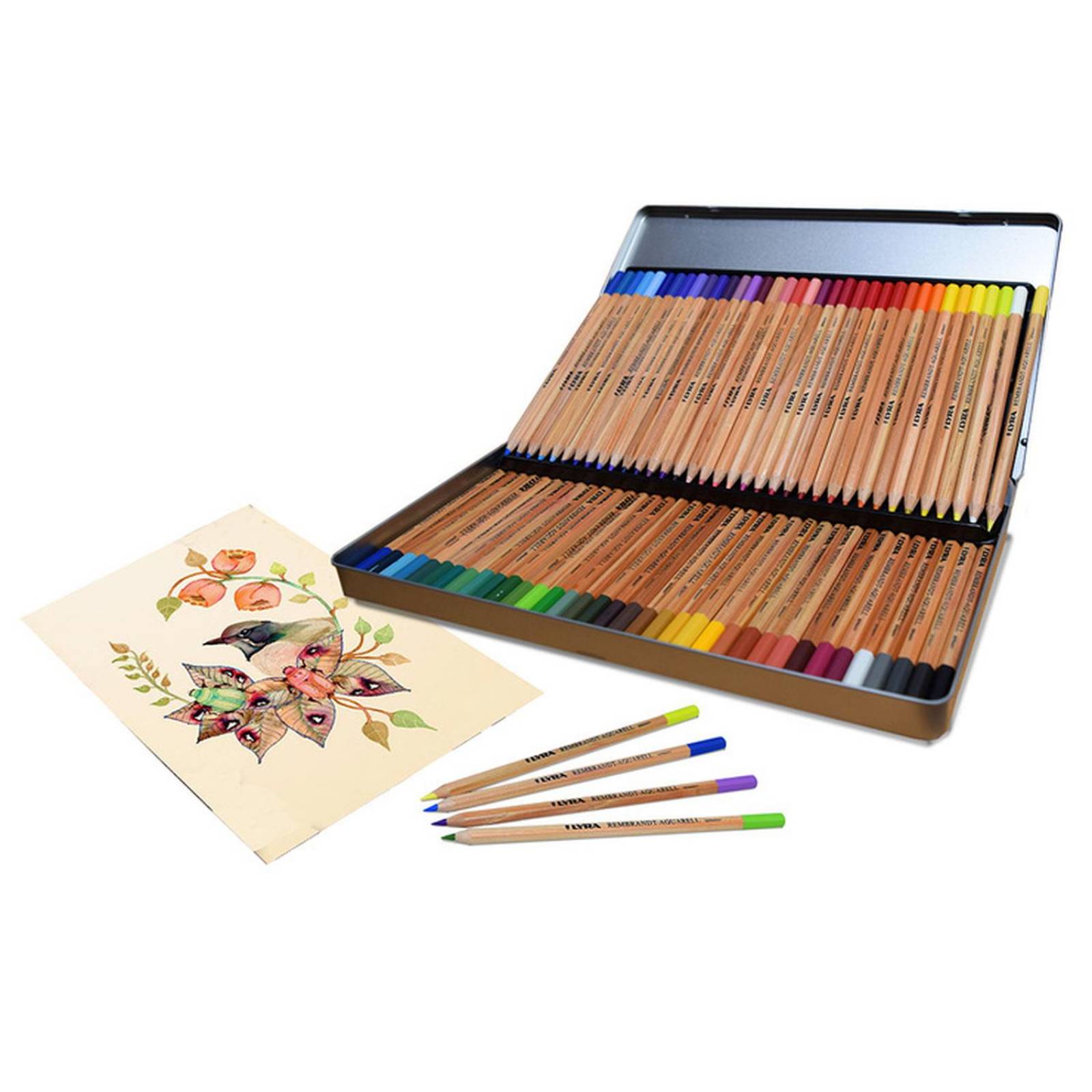 Lápices de Colores Acuarelables 72 Piezas 