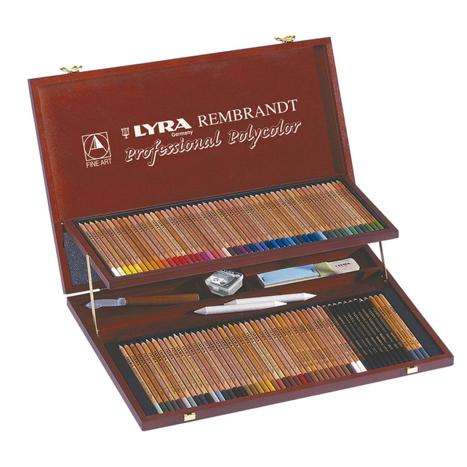 Lápices de Colores Profesionales con Caja de Madera 