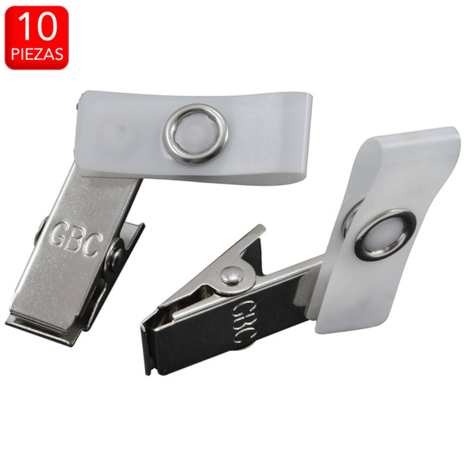 Broche Matálico con Tira Plástica Tipo Caimán 