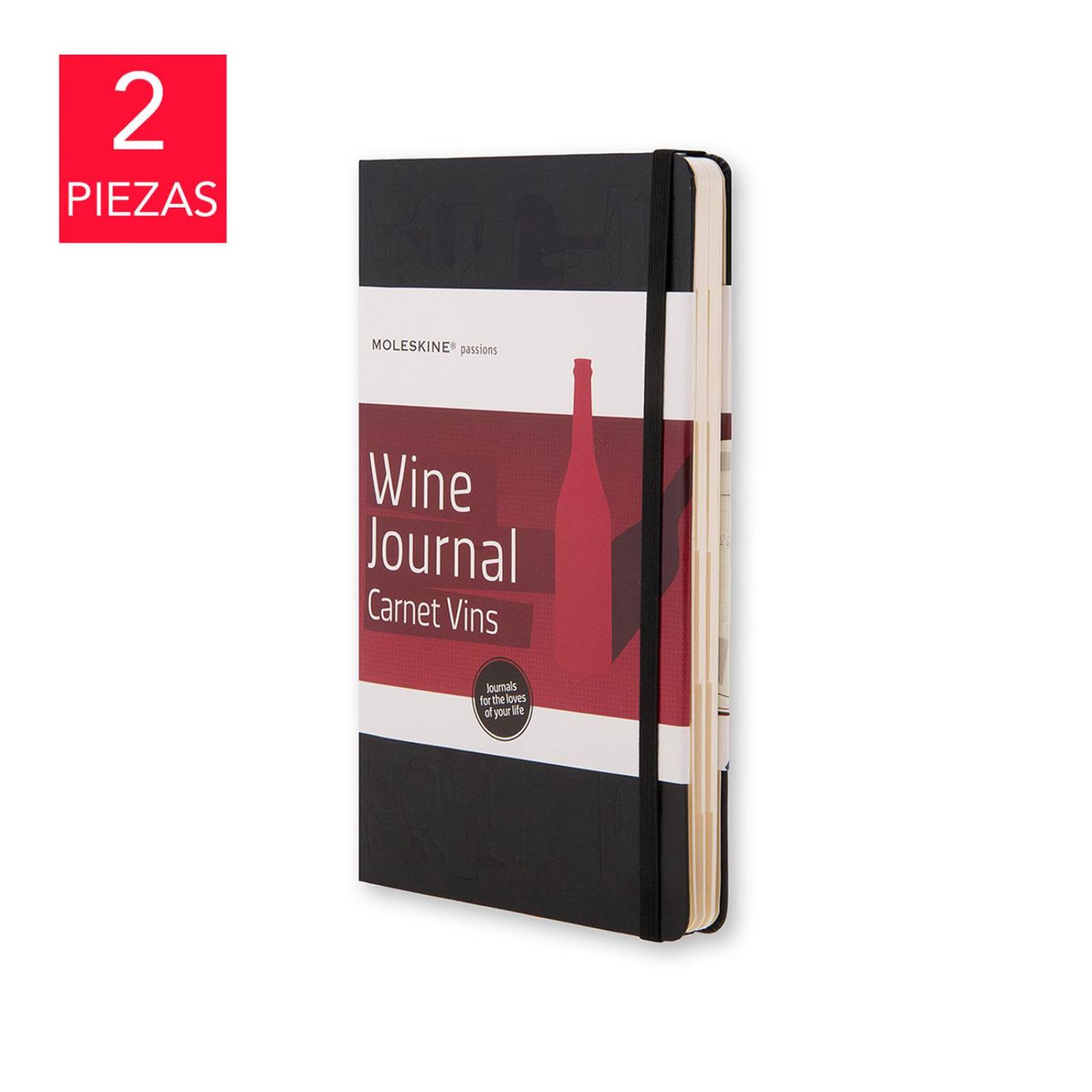 Diario de Vino para Notas de Cata 2 Piezas