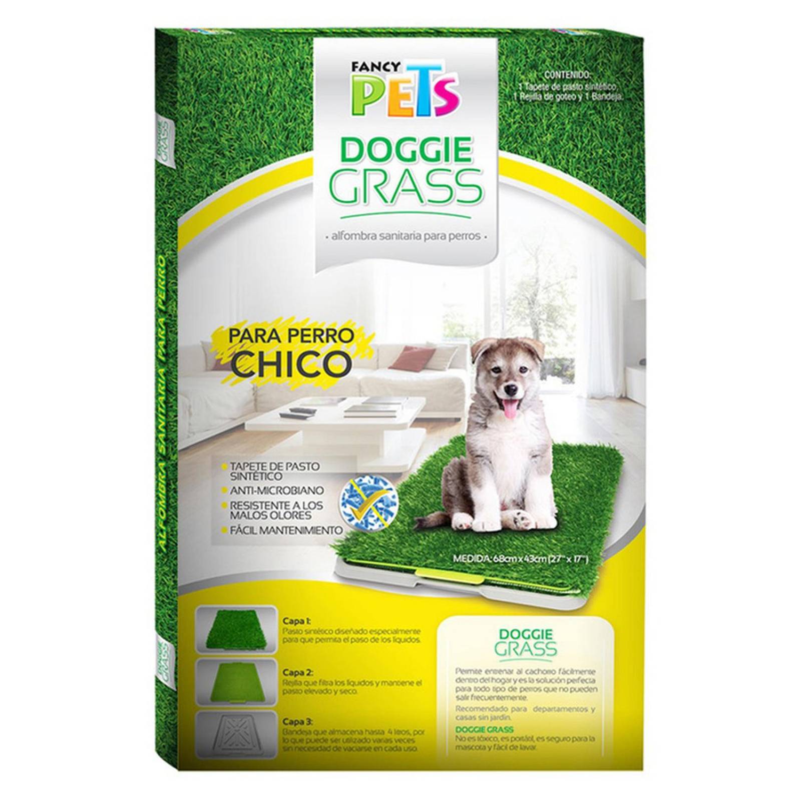 Fancy Pets Doggie Grass Pasto Sintético para Perro Pequeño 