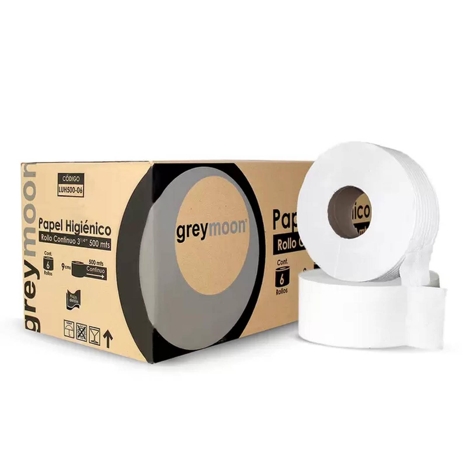 Papel Higiénico Jumbo 6 Rollos de 500 m 