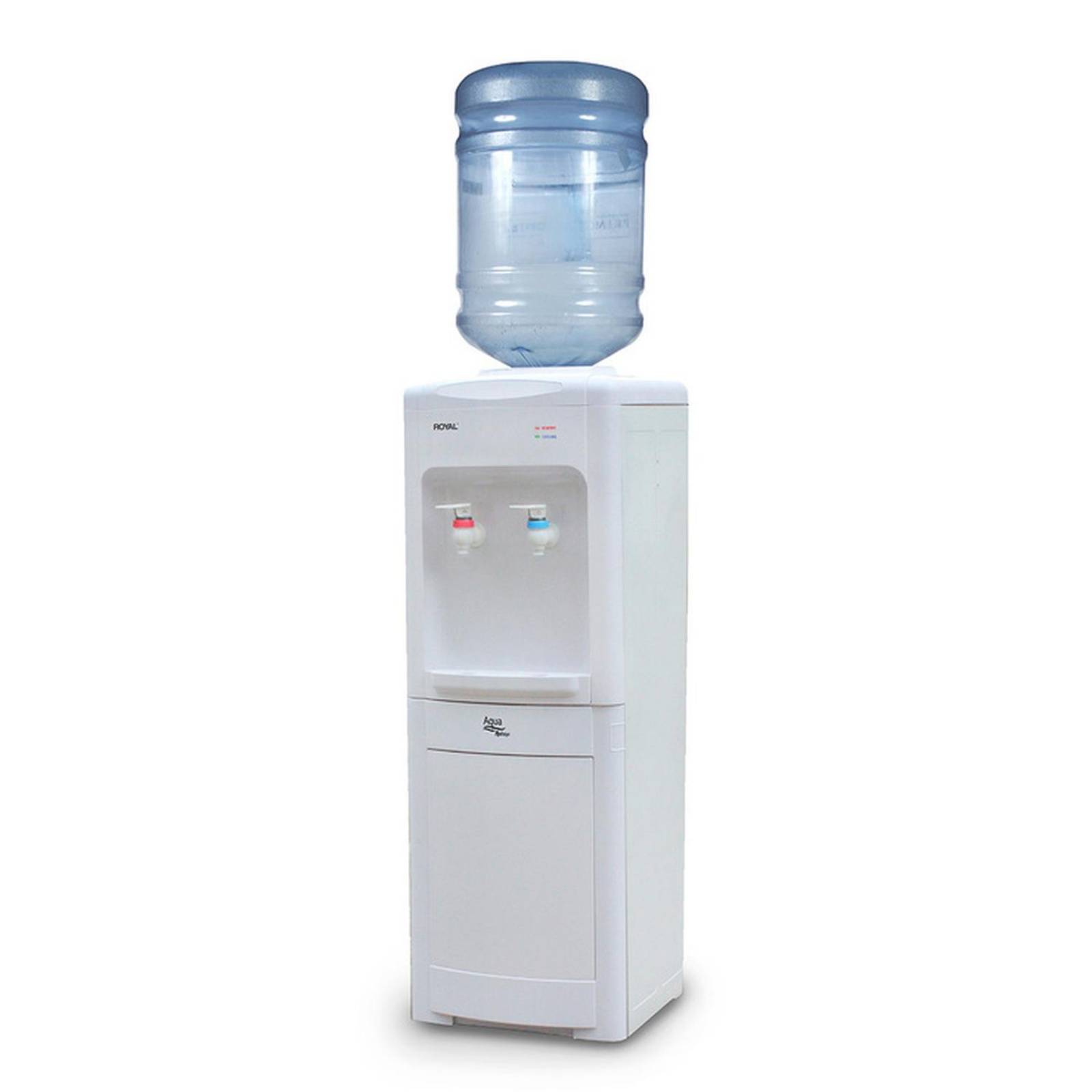 Dispensador de Agua Caliente y Fría por Compresor y con Gabinete de Almacenamiento