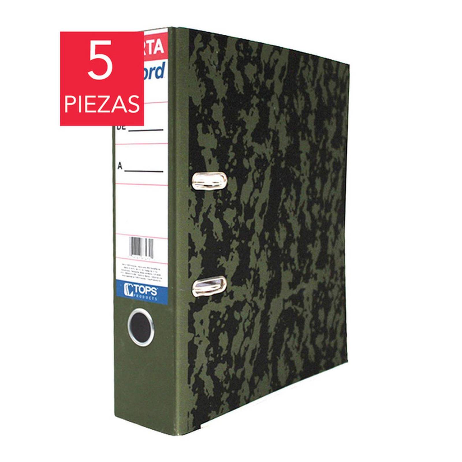 Carpeta Registradora Tamaño Carta 5 Piezas 