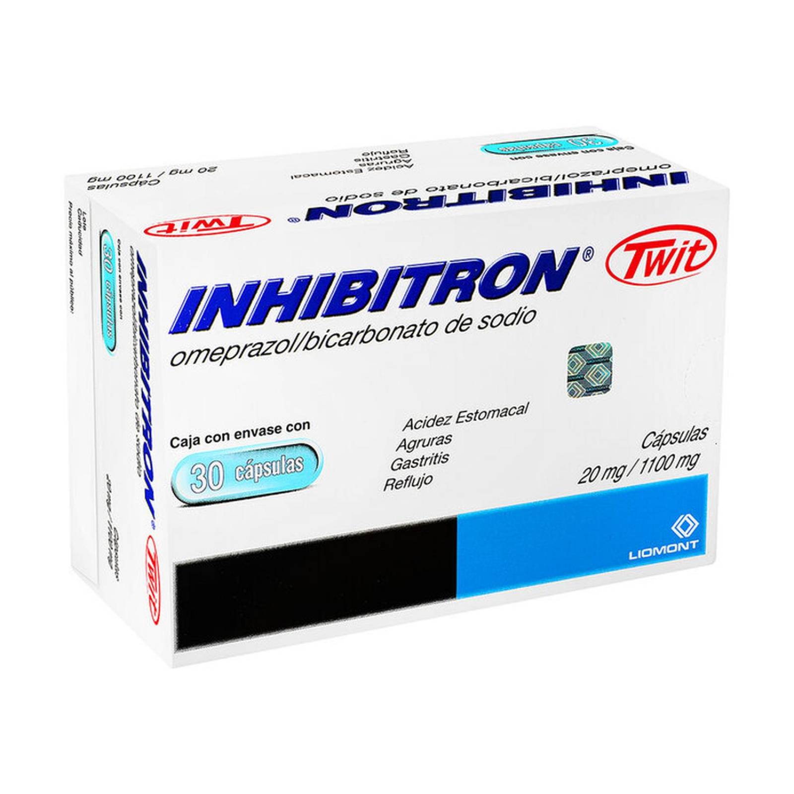 Inhibitron Twit 20mg/1100mg 30 Cápsulas 