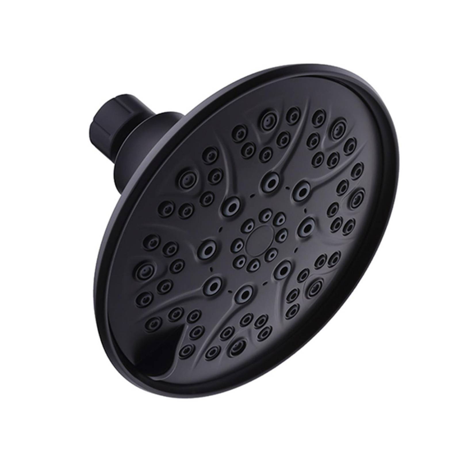 Regadera fija de 6 pulgadas negra