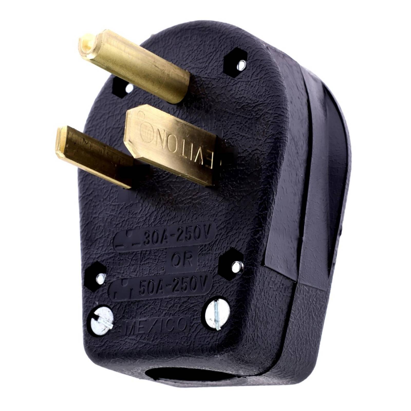 Clavija de doble tensión 8.9 x 6.5 x 7.7 cm negro leviton 