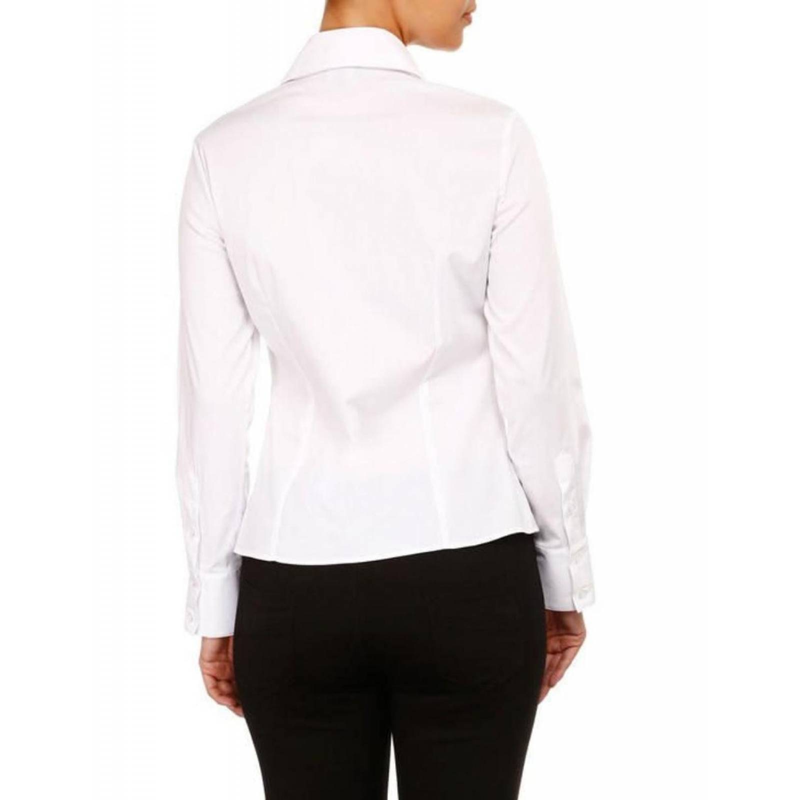 Blusa Ivonne manga larga para mujer Blanco 12 