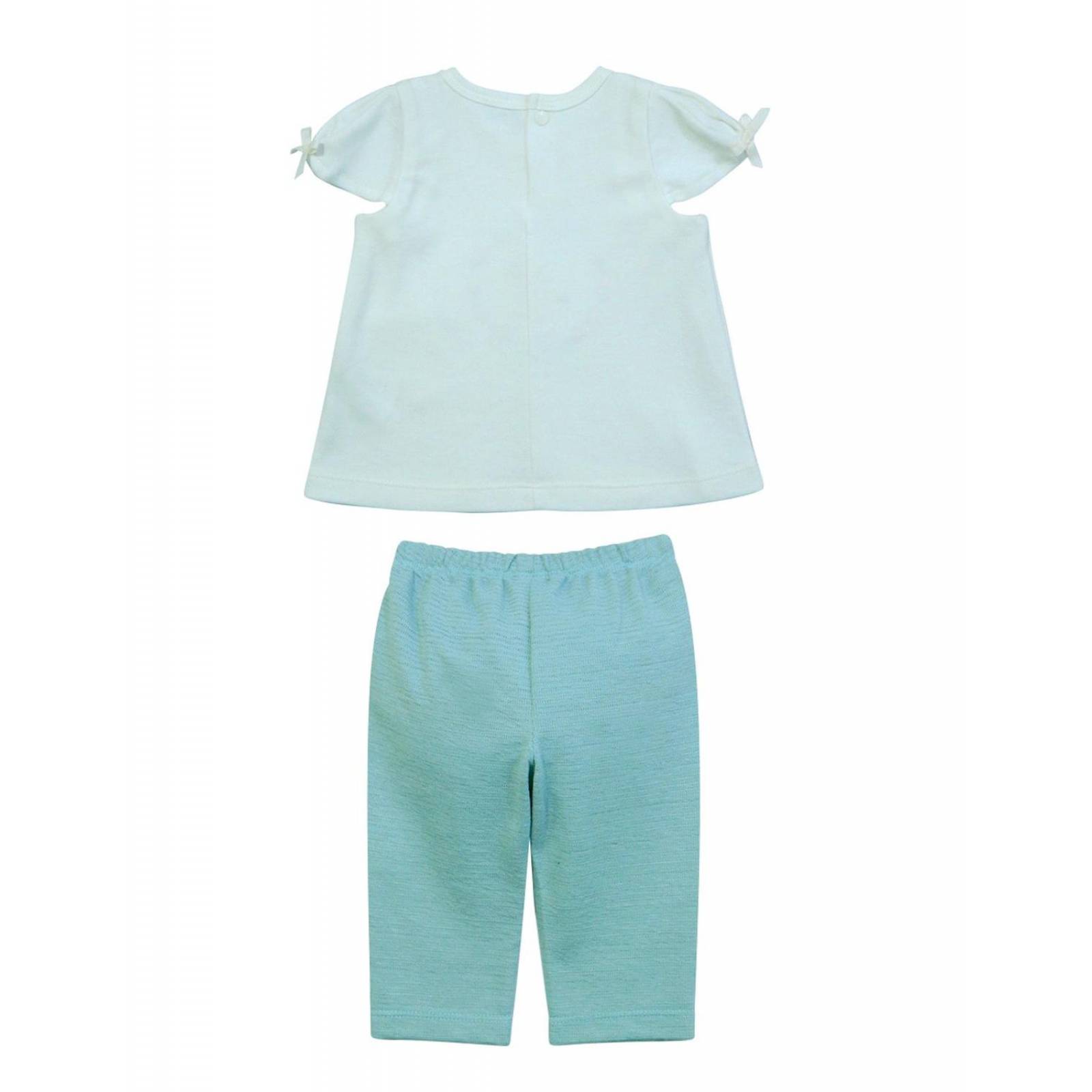 Conjunto casual Bolo de algodón para bebé niña 2 piezas Azul 3 M 