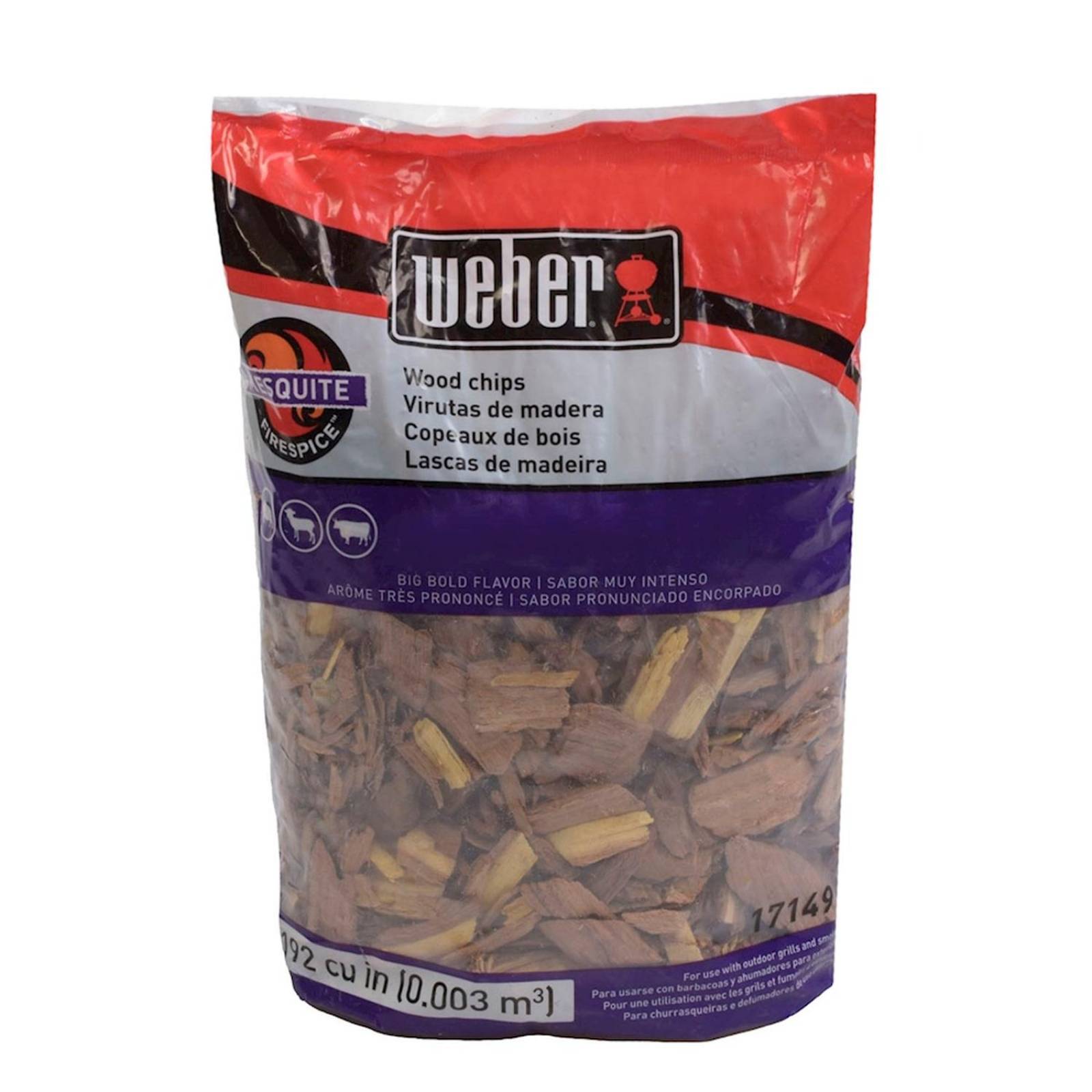 Virutas de madera 856 gr café weber 