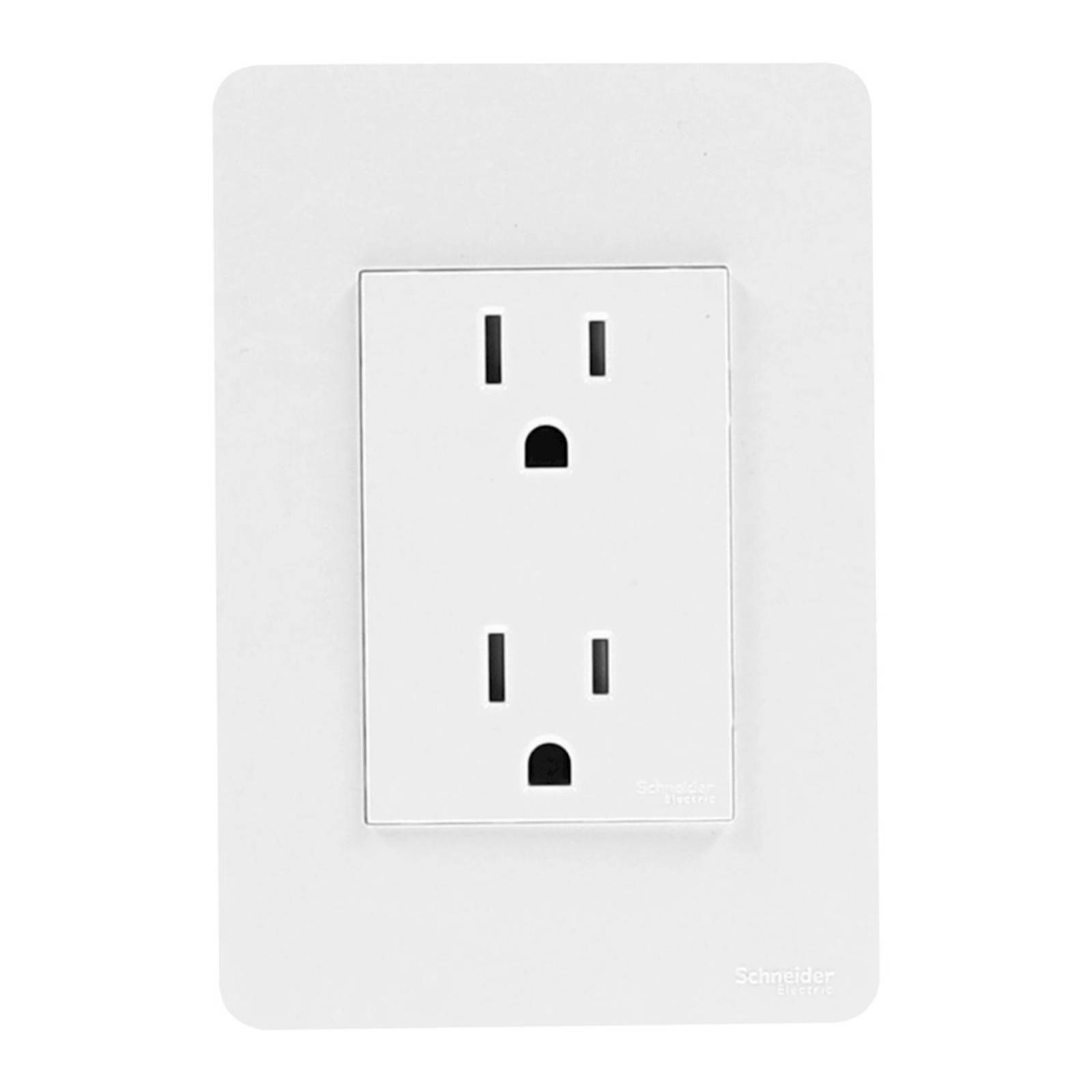 Contacto dúplex con placa 12 x 8.3 x 2.7 cm blanco orion schneider electric 