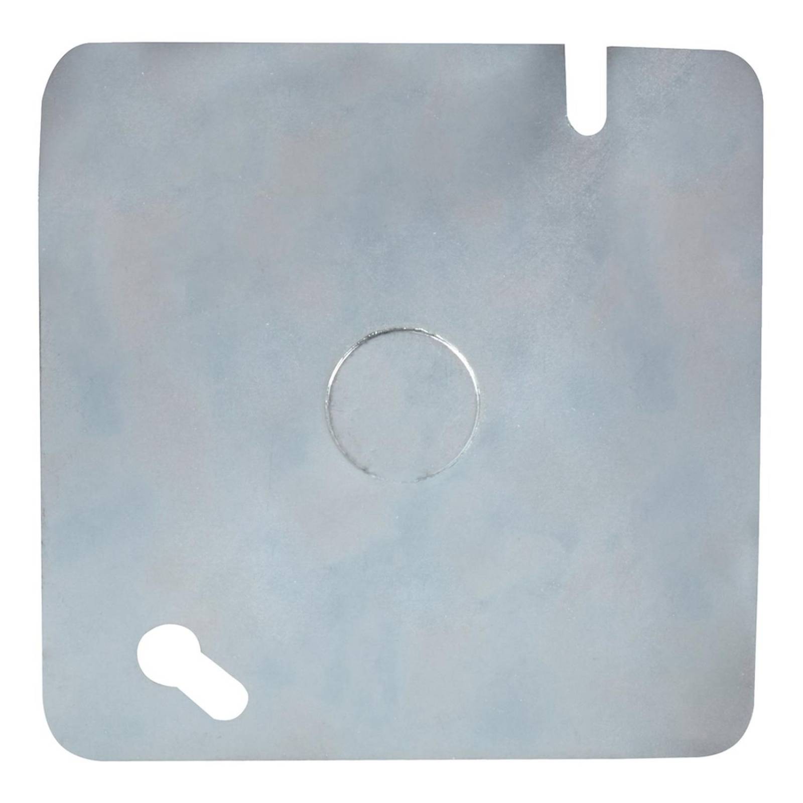 Tapa ciega cuadrada de 4 x 4 pulgadas gris 