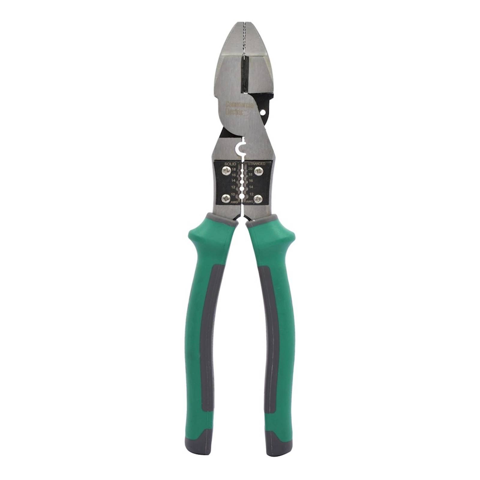 Pinza para electricista 22.86 cm verde commercial electric 