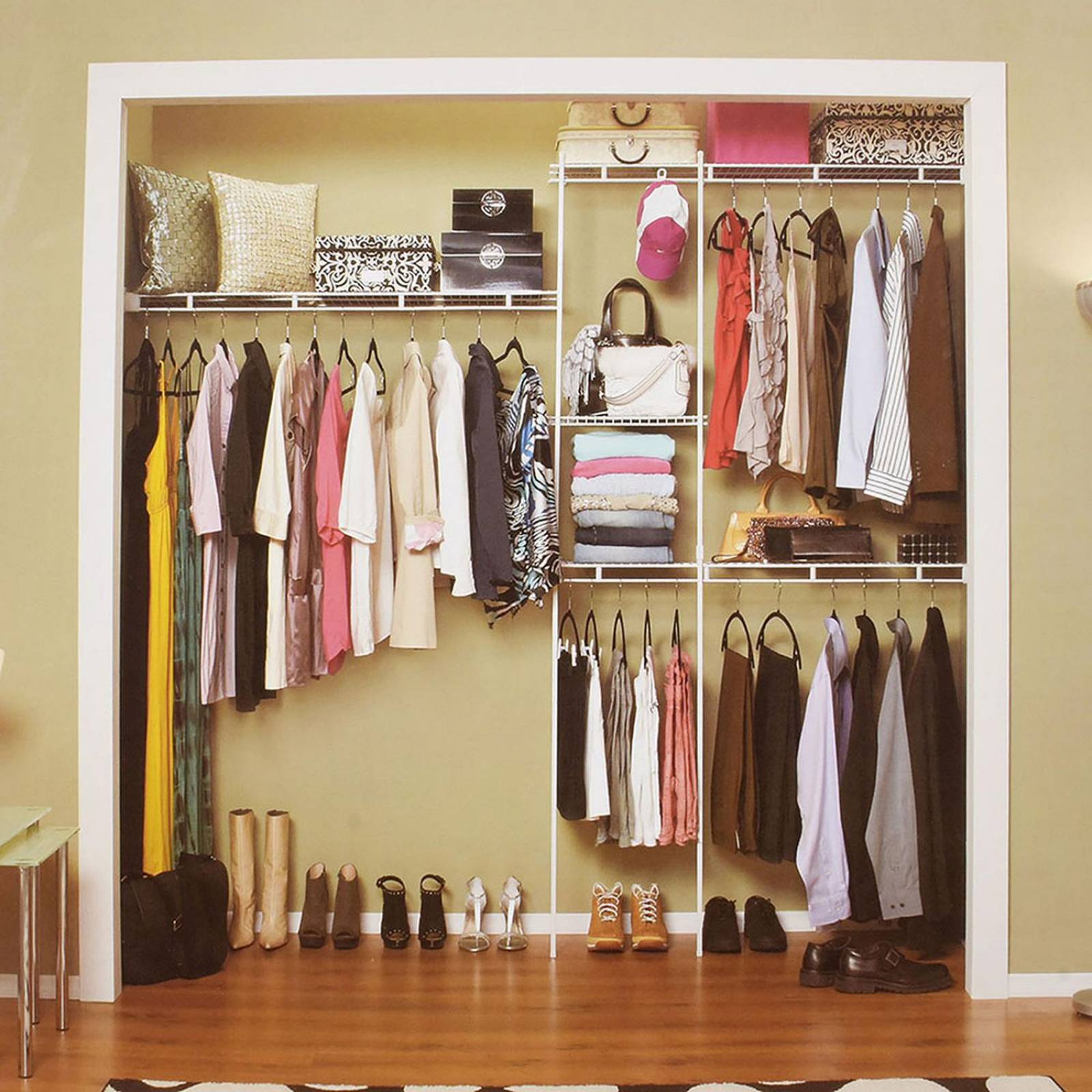 Clóset metálico blanco 152 a 244 cm 