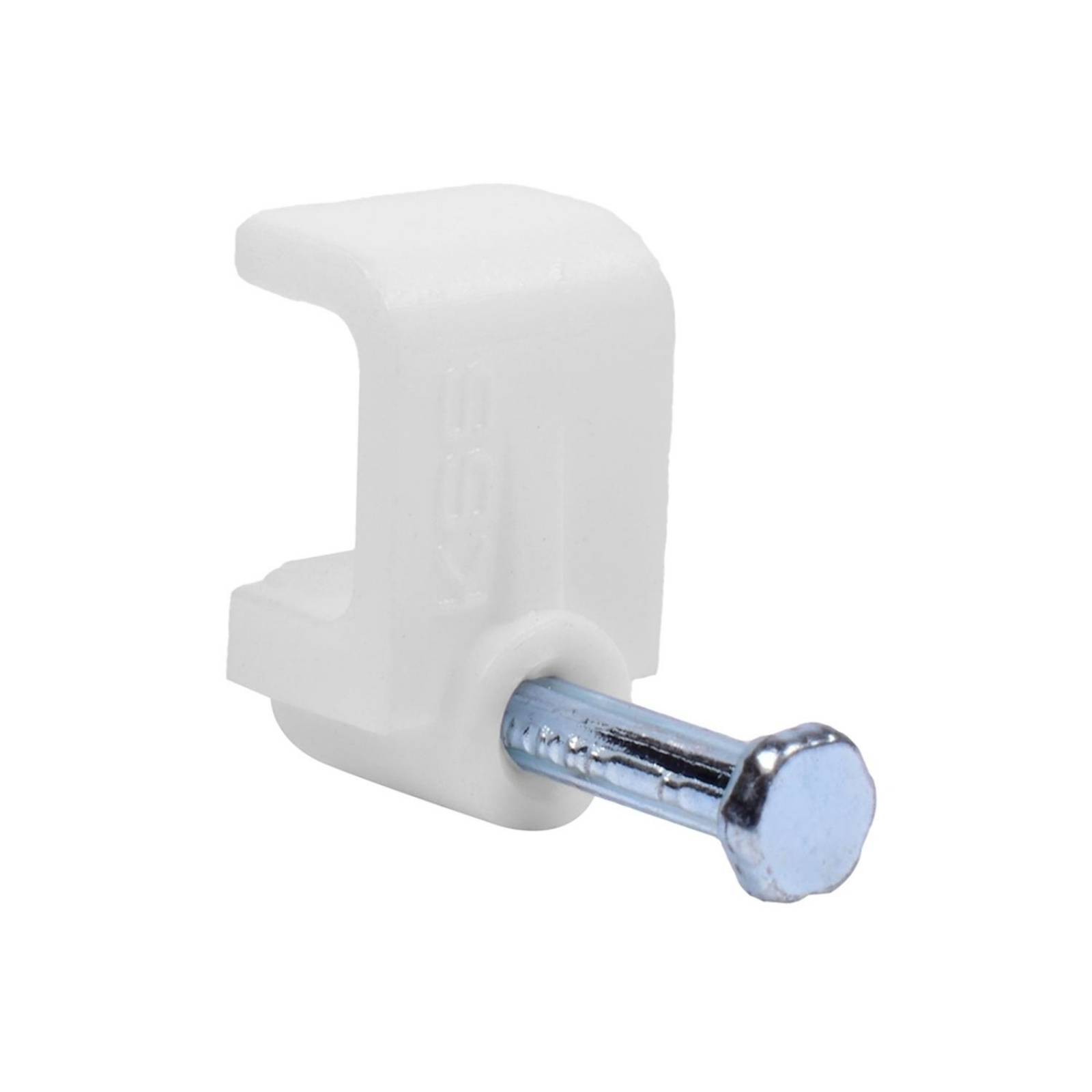 Grapa para cable plano 5/16 de pulgada blanco 10 piezas 