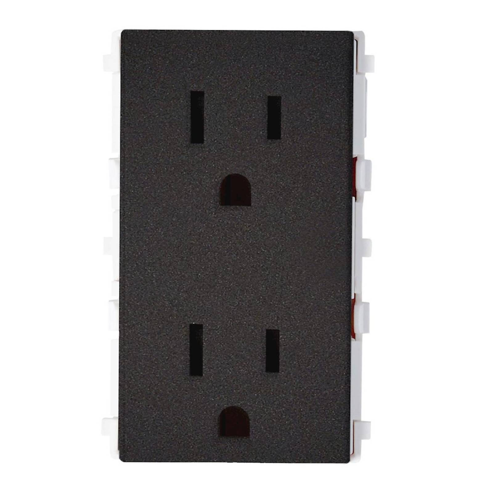 Contacto dúplex 127 volts grafito estévez