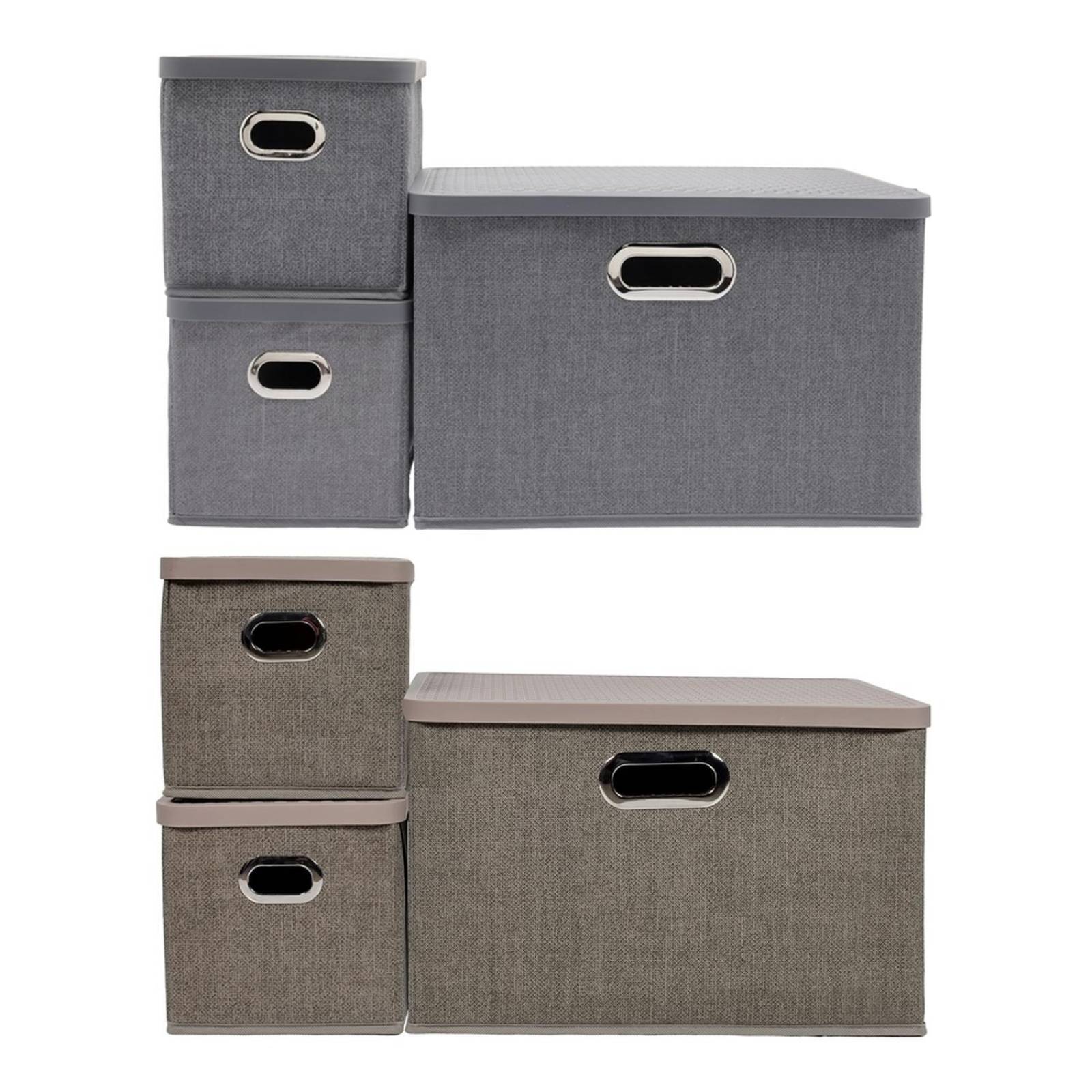 Set de cajas para almacenar varios colores 3 piezas 