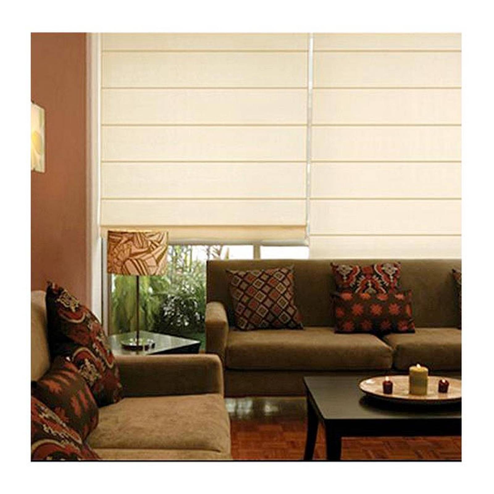 Cortina romana 160x170 cm blanco