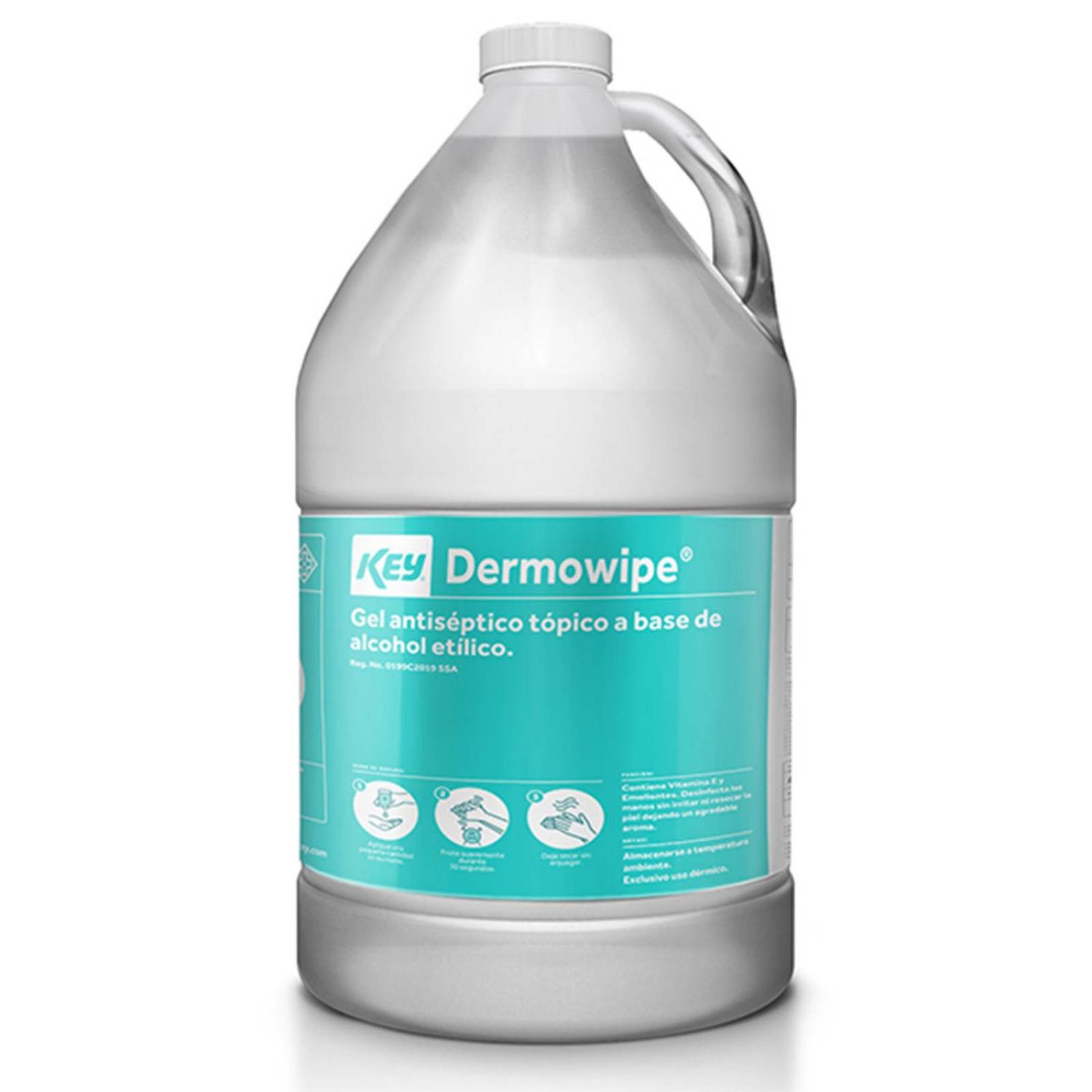 Gel antiséptico dermowipe 4lt 