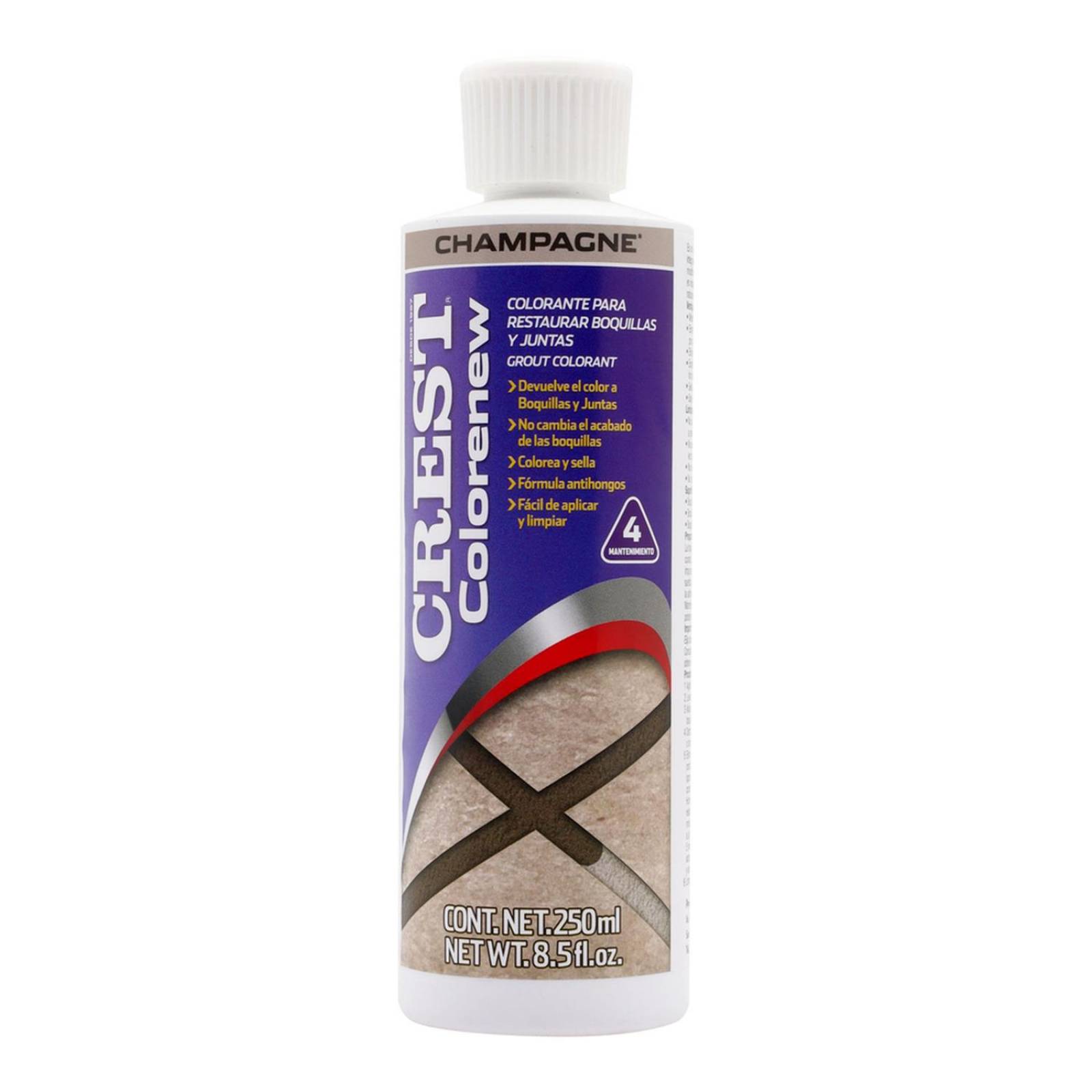 Crest color renew champagne 250 ml colorante para boquillas y juntas 