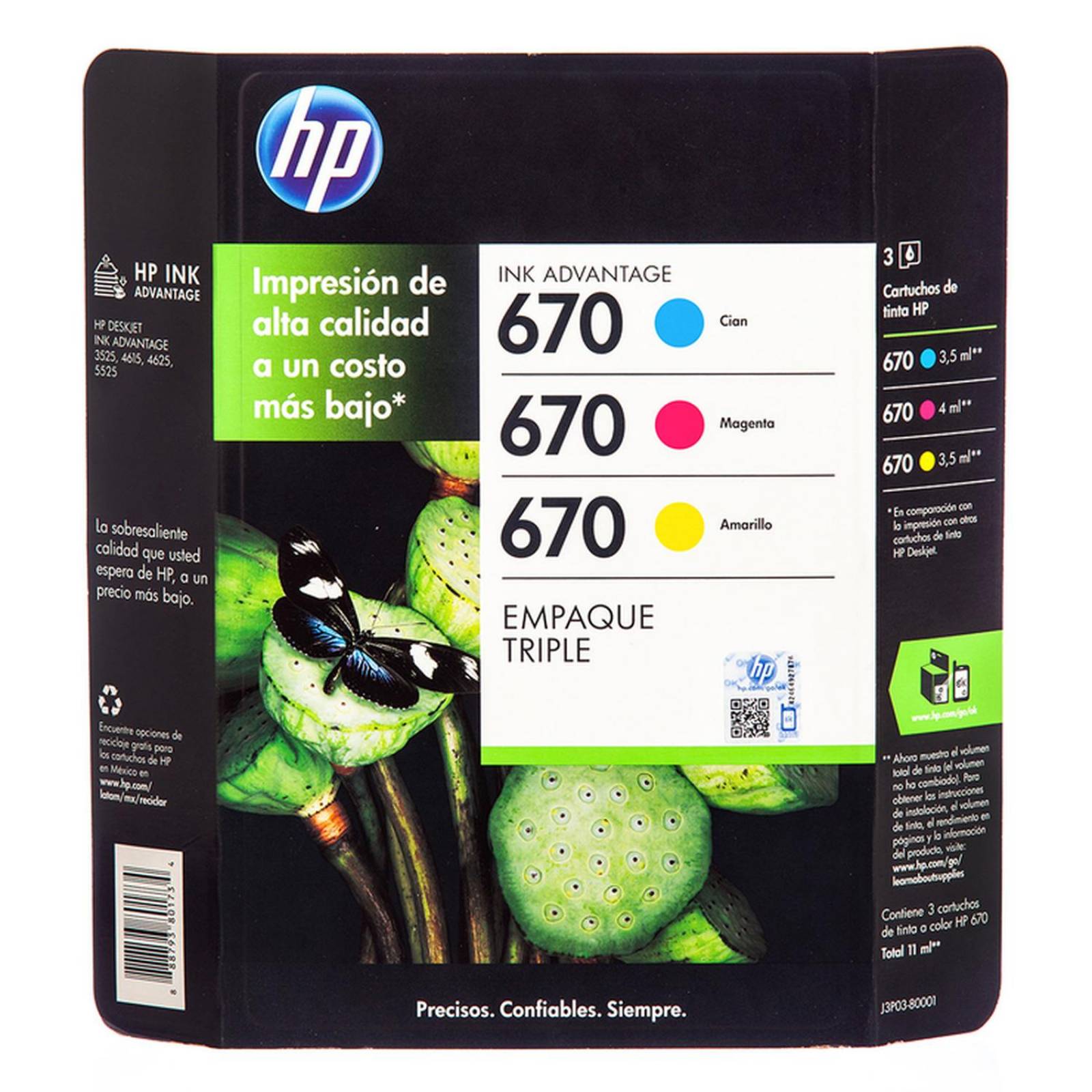 HP670 Cartucho de Tinta 3 Colores 