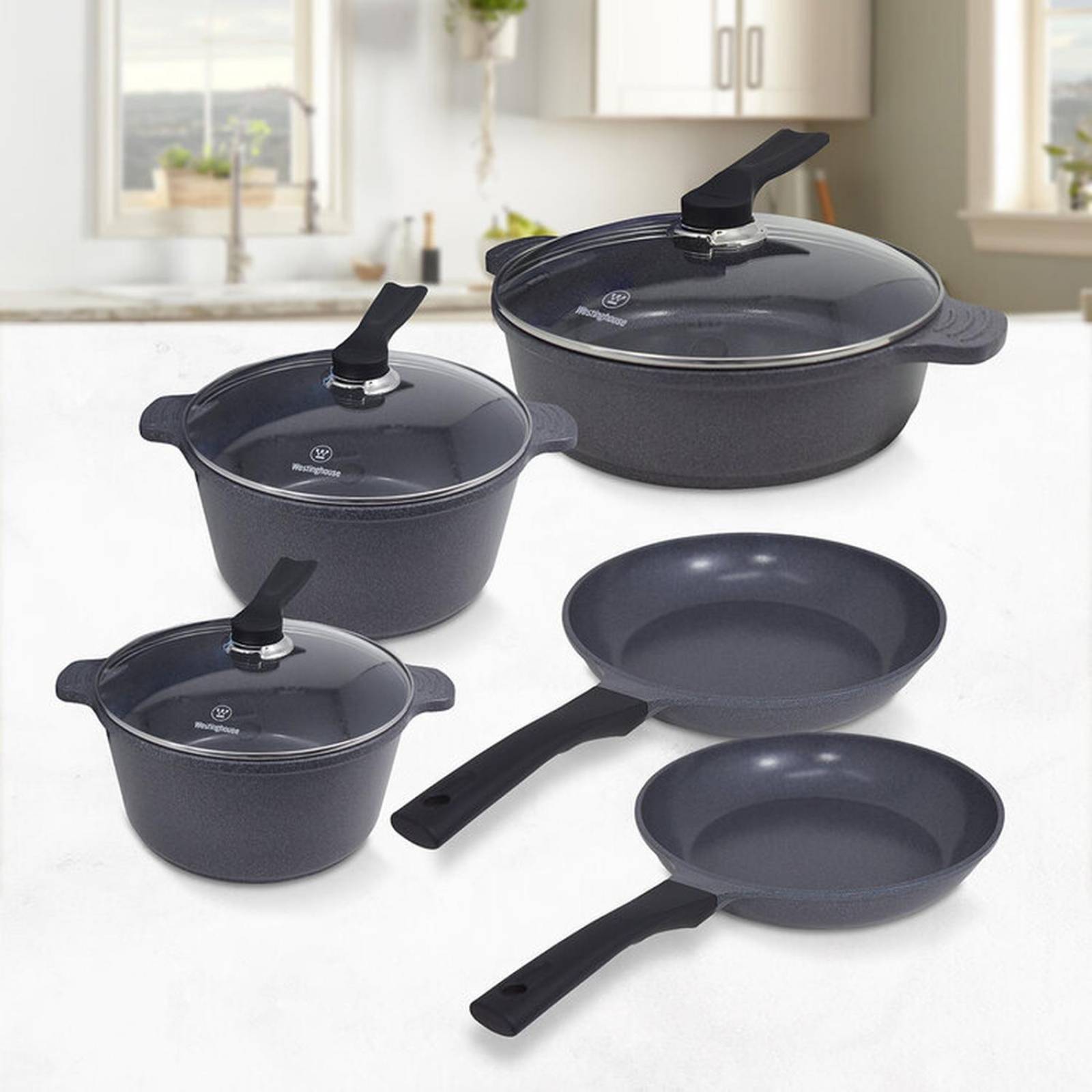 Westinghouse, Batería de Cocina de Cerámica Koreana, 8 Piezas 