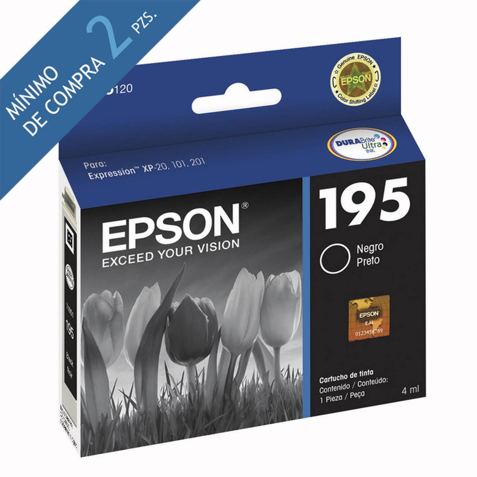 Epson cartucho de tinta 195 negro 