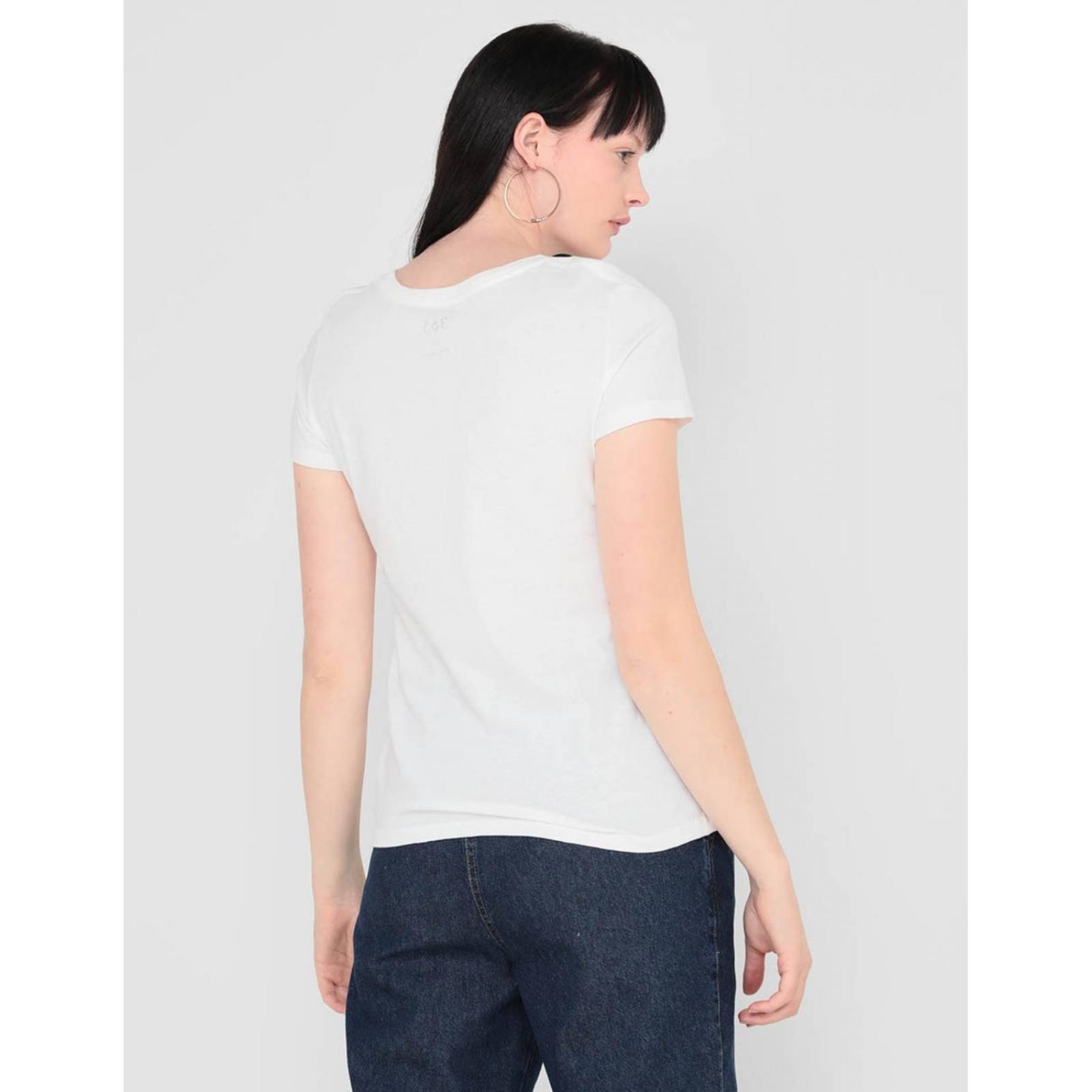 Playera 365 Essential Nv cuello redondo para mujer Blanco M 