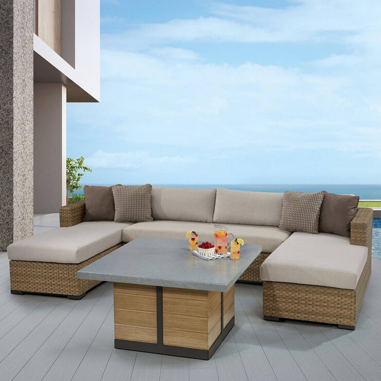 Agio, Westwood Sala para Jardín de 4 Piezas 