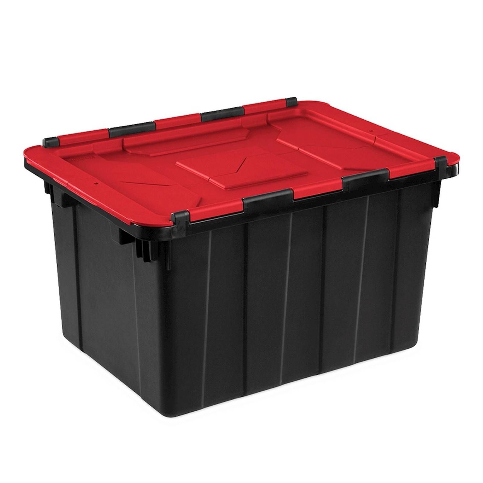 Caja uso rudo de plástico 45.4 l negro 