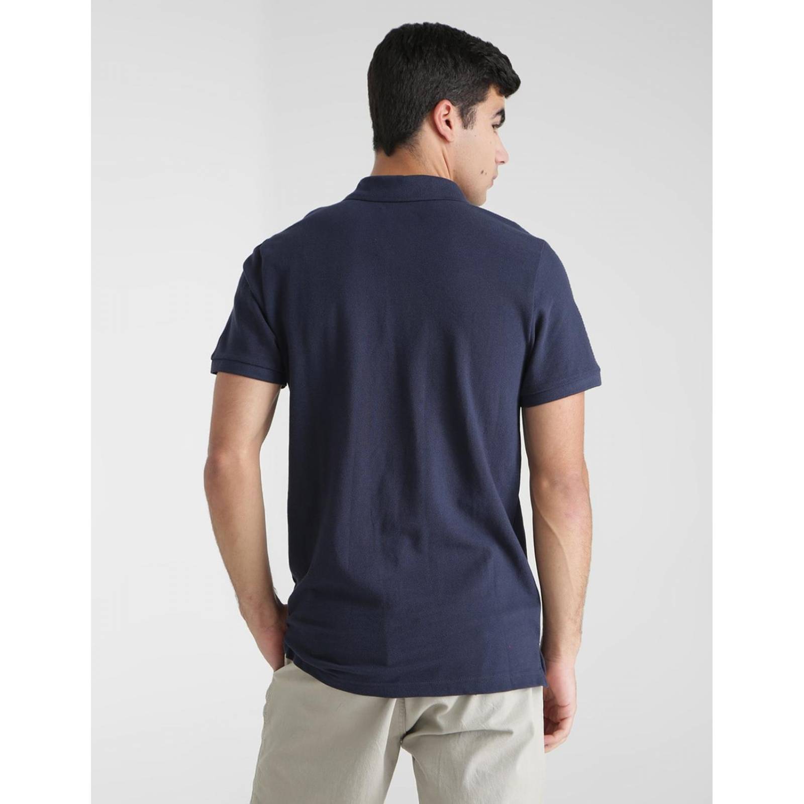Playera tipo polo Aéropostale para hombre Azul marino XG 